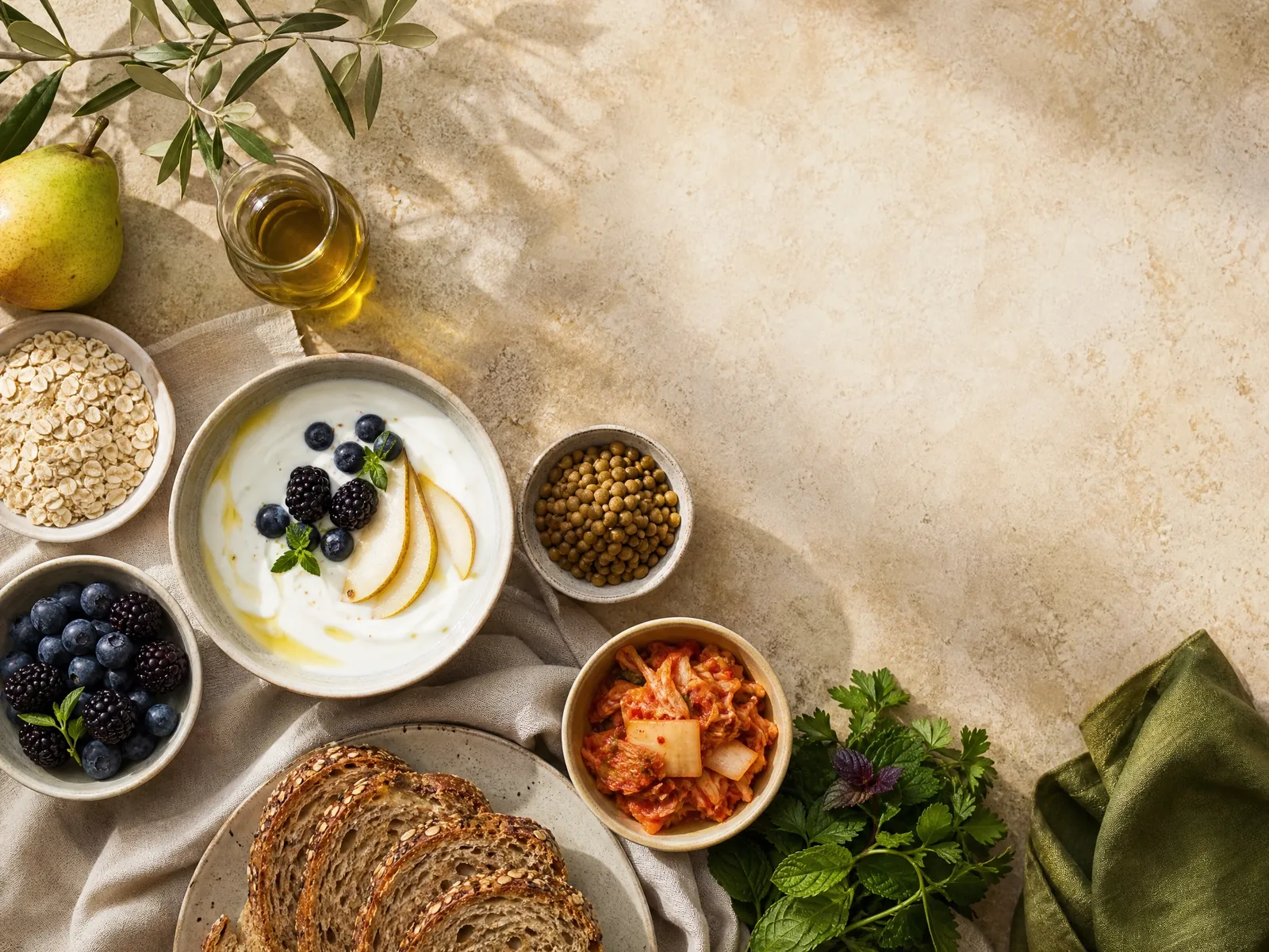 Alimentos mediterráneos asociados a una alimentación variada